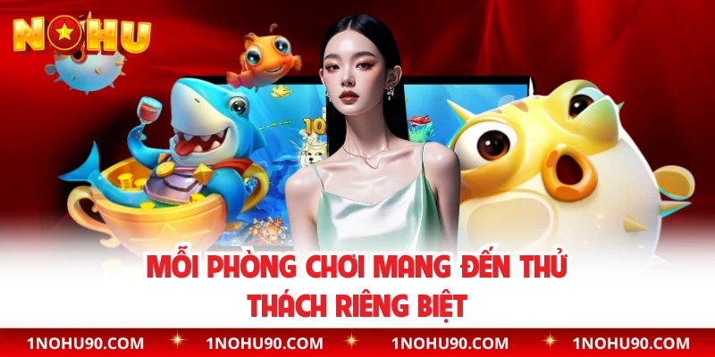 Mỗi phòng chơi mang đến thử thách riêng biệt